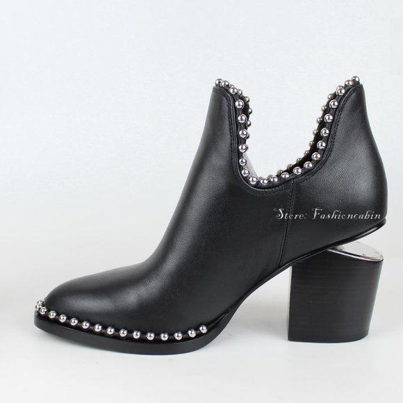 New ALEXANDER WANG Gabi Leather Ankle Boot - Picture 7 of 10